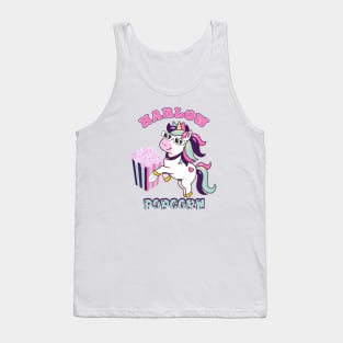 Harlow And Popcorn Funny Popcorn The Pony Tank Top